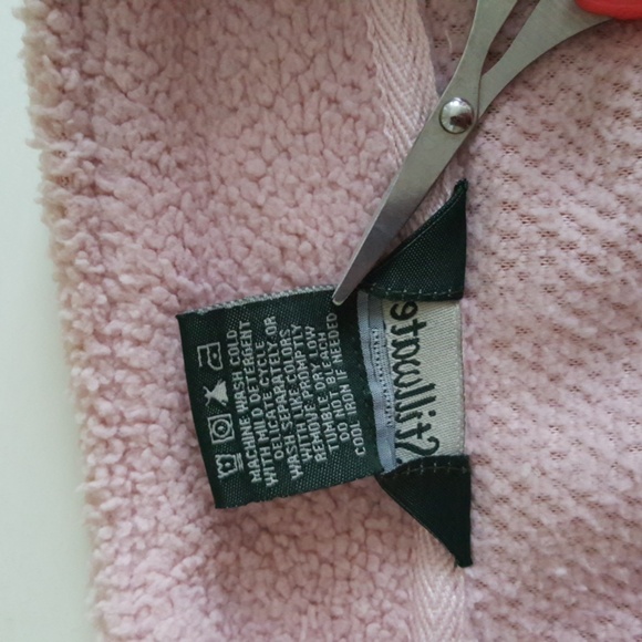 Pale Pink Full Zip Fleece Jacket 4 Pockets Size Medium - Picture 5 of 9